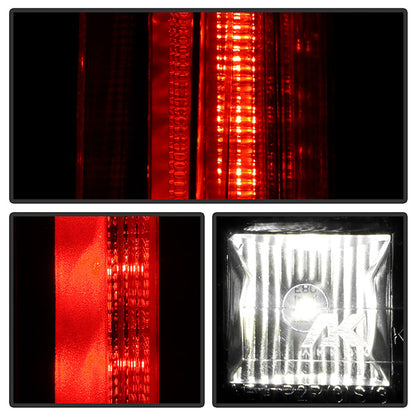 SPYDER xTune 07-14 Cadillac Escalade Black LED 2in1 Tail Lights - ALT-JH-CAESC07-2IN1LED-BK 9039782