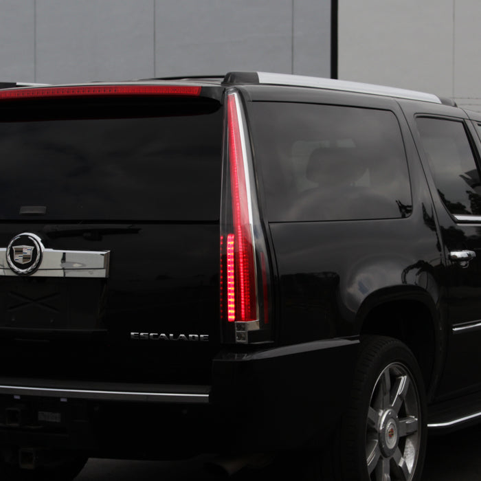 SPYDER xTune 07-14 Cadillac Escalade Black LED 2in1 Tail Lights - ALT-JH-CAESC07-2IN1LED-BK 9039782