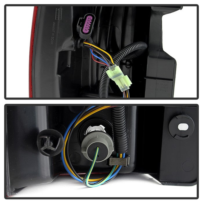 SPYDER Xtune Cadillac Escalade 07-14 OE Style Tail Lights Red Smoked ALT-JH-CAESC07-OE-RSM 9030505