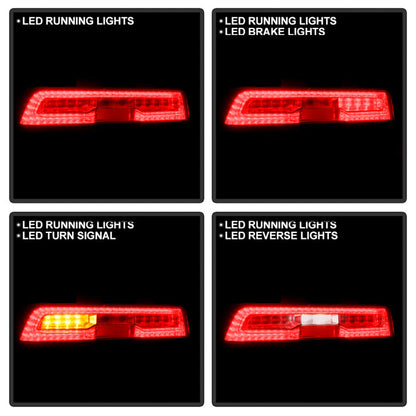 SPYDER xTune 14-15 Chevy Camaro Full LED Red Clear Tail Light - OE Left (ALT-JH-CCAM14-FLED-OE-L) 9960307