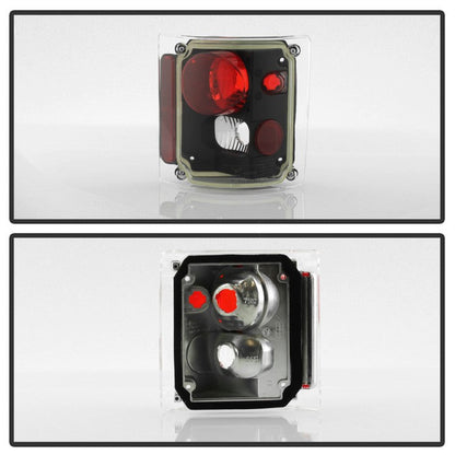 SPYDER xTune Chevy Suburban 73-91 Euro Style Tail Lights - Black ALT-JH-CCK73-BK 9036514