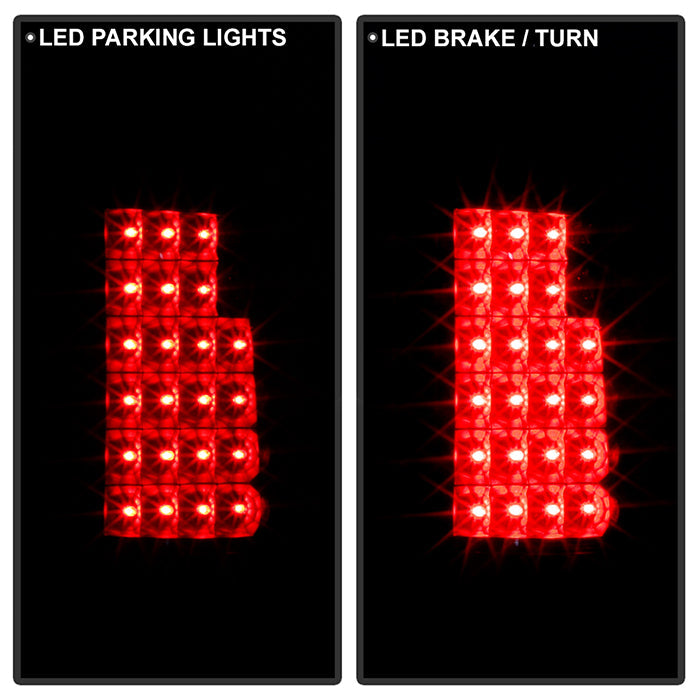 SPYDER Xtune Yukon Denali 99-00 LED Tail Lights Black ALT-JH-CCK88-LED-BK 9022449