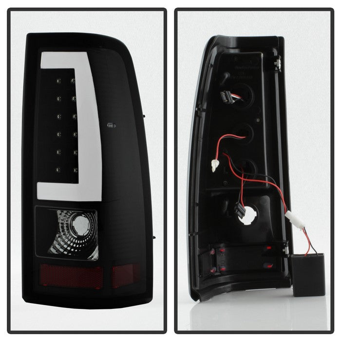 SPYDER xTune Chevy Silverado 1500 03-06 Tail Lights - Light Bar LED - Black ALT-JH-CS03-LBLED-BK 9036811