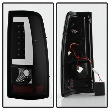 SPYDER xTune Chevy Silverado 1500 03-06 Tail Lights - Light Bar LED - Black ALT-JH-CS03-LBLED-BK 9036811