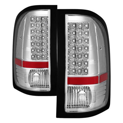 SPYDER Xtune Chevy Silverado 07-13 LED Tail Lights Chrome ALT-JH-CS07-LED-C 5073709