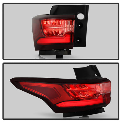 SPYDER Xtune 18-21 Chevrolet Traverse Red/Clear Full LED Tail Light - OE Outer Left 9957628