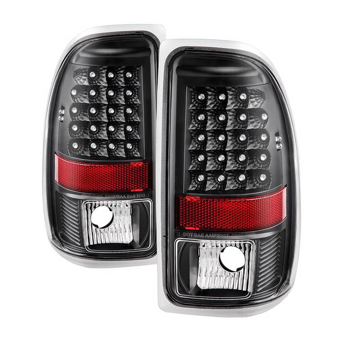 SPYDER Xtune Dodge Dakota 97-04 LED Tail Lights Black ALT-JH-DDAK97-LED-BK 9027017