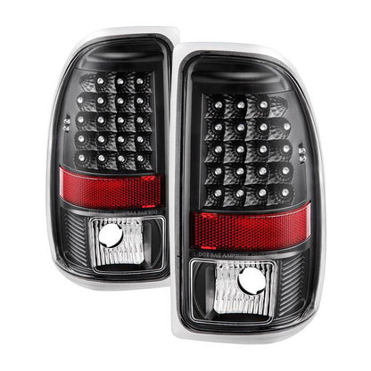 SPYDER Xtune Dodge Dakota 97-04 LED Tail Lights Black ALT-JH-DDAK97-LED-BK 9027017