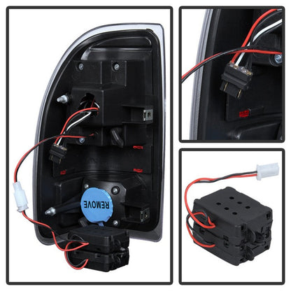 SPYDER Xtune Dodge Dakota 97-04 LED Tail Lights Black ALT-JH-DDAK97-LED-BK 9027017