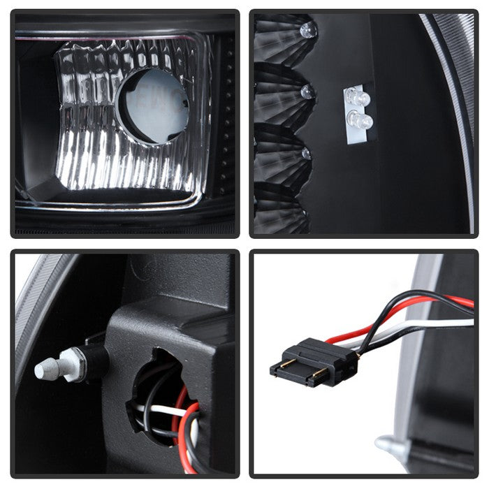 SPYDER Xtune Dodge Dakota 97-04 LED Tail Lights Black ALT-JH-DDAK97-LED-BK 9027017