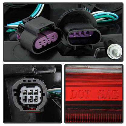 SPYDER xTune 11-18 Dodge Grand Caravan Driver Side LED Tail Light Only (ALT-JH-DGC11-OE-L) 9046308