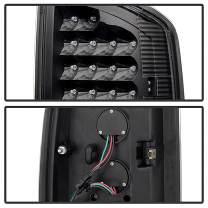 SPYDER Xtune Dodge Ram 02-06 1500 LED Tail Light w/ LED 3rd Brake Lamps- Black ALT-JH-DR02-LED-SET-BK 9032769