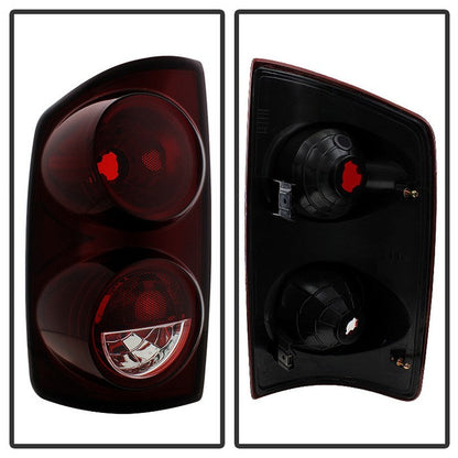 SPYDER Xtune Dodge Ram 1500 07-08 OEM Style Tail Lights -Red Smoked ALT-JH-DR07-OE-RSM 9034039