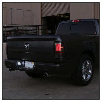 SPYDER xTune Dodge Ram 1500 09-14 - Incandescent Only C Shape LED Tail Lights- Smoked ALT-JH-DR09-LED-CS-SM 9036408
