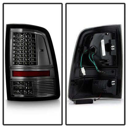 SPYDER xTune Dodge Ram 1500 09-14 - Incandescent Only C Shape LED Tail Lights- Smoked ALT-JH-DR09-LED-CS-SM 9036408