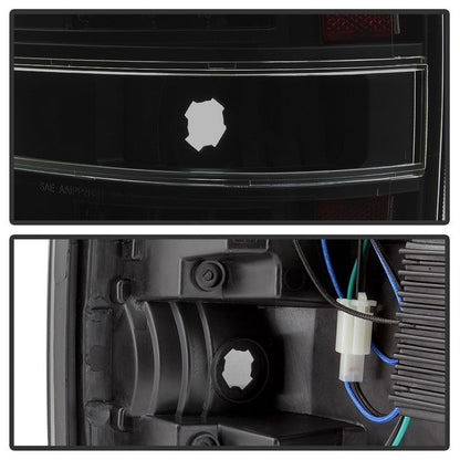SPYDER xTune 09-14 Ford F-150 Light Bar LED Tail Lights - Black Smoke (ALT-JH-FF15009-LBLED-BSM) 9042195