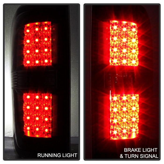 SPYDER Xtune Ford F150 09-14 LED Tail Lights Black ALT-JH-FF15009-LED-BK 9025624