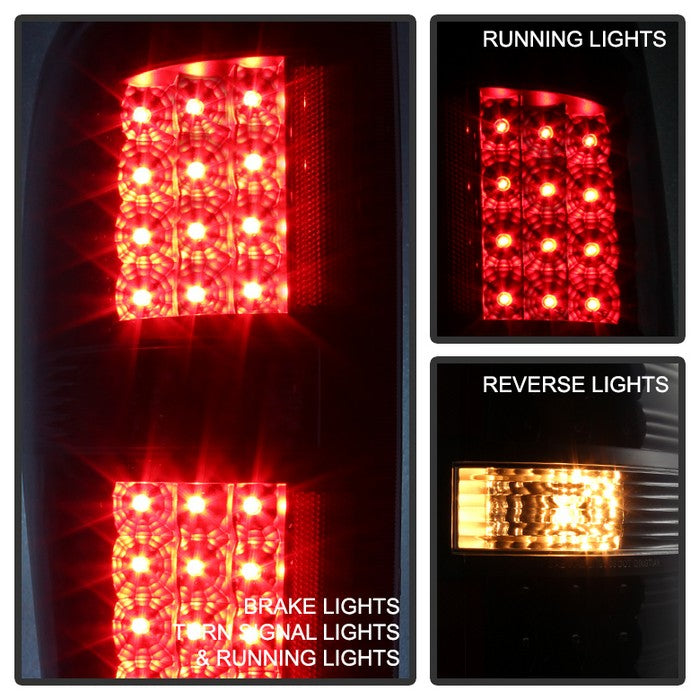 SPYDER Xtune Ford F150 09-14 LED Tail Lights Black ALT-JH-FF15009-LED-BK 9025624