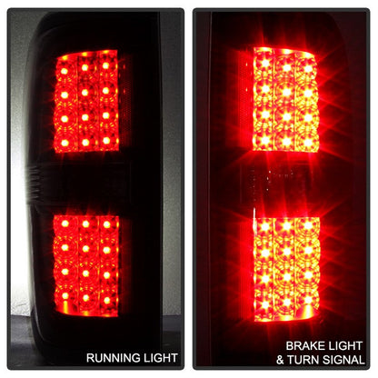 SPYDER Xtune Ford F150 09-14 LED Tail Lights Black Smoke ALT-JH-FF15009-LED-BSM 9025655