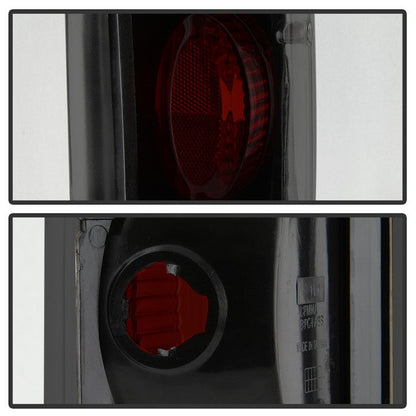 SPYDER Xtune Ford F-150/F-250/F-350 87-96 Euro Style Tail Lights - Black Smoked ALT-JH-FF15089-BSM 9036989