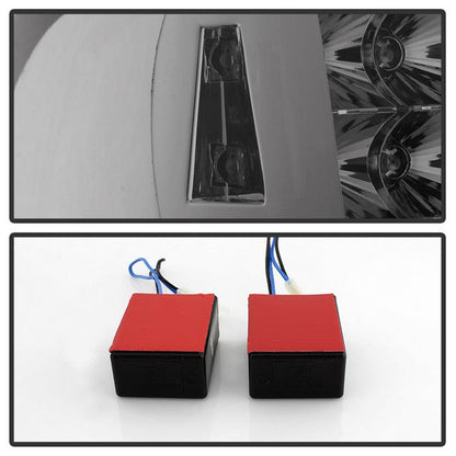 SPYDER Xtune GMC Sierra 07-13 (Not Fit 3500 Dually 4 Rear Wheels) LED Tail Lights Smoked ALT-JH-GS07-LED-SM 9034084