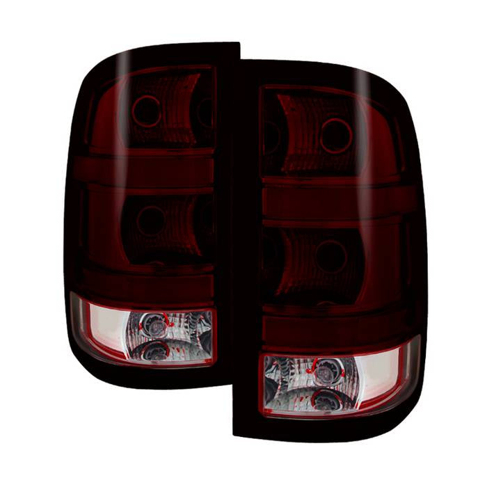 SPYDER Xtune GMC Sierra 2007-2013 OEM Style Tail Light Red Smoked ALT-JH-GS07-OE-RSM 9032011