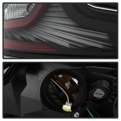 SPYDER xTune 06-07 Infiniti G35 Coupe LED Light Tube Style Tail Lights - Black (ALT-JH-IG3506-LEDLB-BK) 9037719