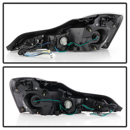 SPYDER 08-13 Infiniti G35 G37 Coupe Only / Q60 14-15 OEM Style Tail Lights - Black 9047534