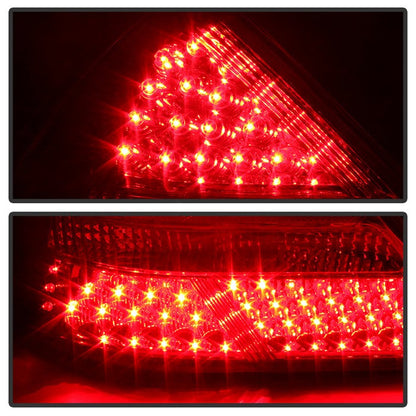 SPYDER Xtune Mercedes R170 Slk 98-04 LED Tail Lights ( R171 Amg Look ) Red Clear ALT-JH-MBR17098-LED-RC 9030192