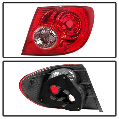 SPYDER Xtune Toyota Corolla 04-08 Passenger Side Outer Tail Lights OEM Right ALT-JH-TCO05-OE-OR 9032080
