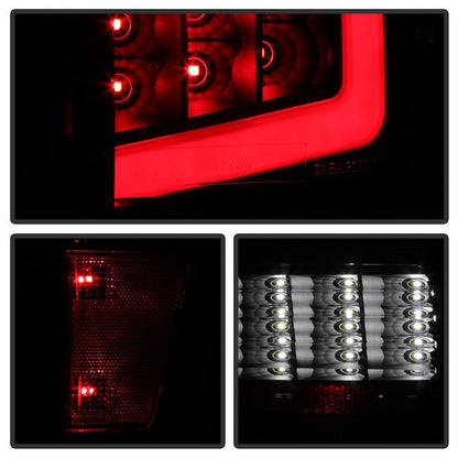 SPYDER xTune 16-18 Toyota Tacoma Light Bar LED Tail Lights - Black (ALT-JH-TTA16-LBLED-BK) 9041686