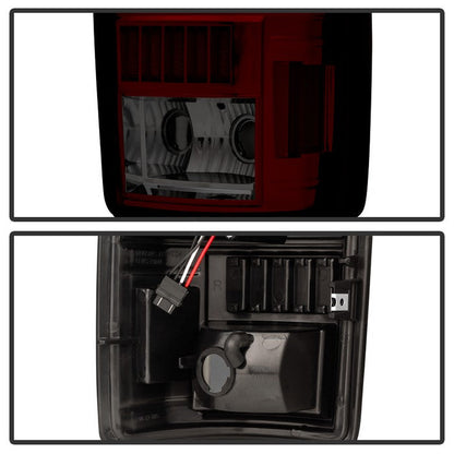 SPYDER Xtune GMC Yukon Denali Xl 01-06 Version 2 C Shape LED Tail Lights Red Smoke ALT-ON-CD00-G2-LED-RS 5081520