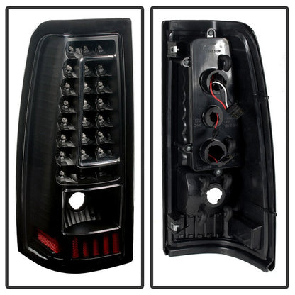 SPYDER Xtune Chevy Silverado 1500-2500-3500 03-06 C-Shape LED Tail Lights Black ALT-ON-CS03-G2-LED-BK 5081261