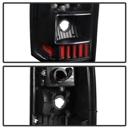 SPYDER Xtune Chevy Silverado 1500-2500-3500 03-06 C-Shape LED Tail Lights Black ALT-ON-CS03-G2-LED-BK 5081261