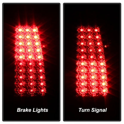 SPYDER Xtune Chevy Silverado 1500/2500/3500 03-06 LED Tail Lights Red Clear ALT-ON-CS03-LED-RC 5008787