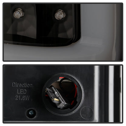 SPYDER xTune Chevy Silverado 1500/2500/3500 03-07 Version 3 Tail Lights - Black Smoke 9048715