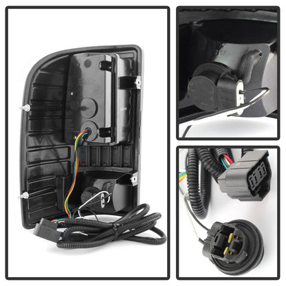 SPYDER Xtune Chevy Silverado 07-13 LED Tail Lights Black ALT-ON-CS07-LED-BK 5079749