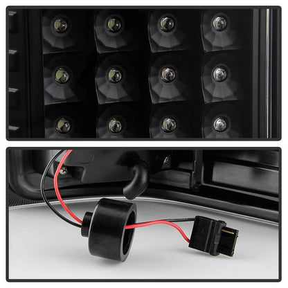 SPYDER Xtune Chevy Silverado 1500 2500HD/3500HD 07-13 Tail Lights - Black Smoked ALT-ON-CS07V2-LED-BK 9046650