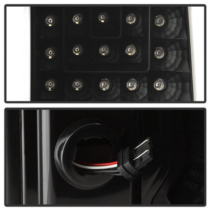 SPYDER xTune 14-16 Chevrolet Silverado 1500 Light Bar LED Tail Lights - Black (ALT-ON-CS14-LBLED-BK) 9040283