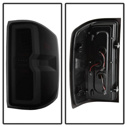SPYDER xTune 14-16 Chevrolet Silverado 1500 Light Bar LED Tail Lights - Black Smoke (ALT-ON-CS14-LBLED-BSM) 9040306