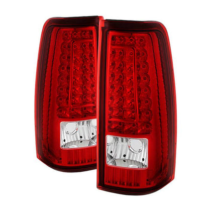 SPYDER Xtune Chevy Silverado 1500/2500/3500 99-02 Version 2 LED Tail Lights Red Clear ALT-ON-CS99-G2-LED-RC 5081247