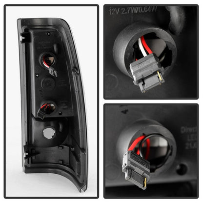 SPYDER Xtune Chevy Silverado 1500/2500/3500 99-02 LED Tail Lights Black Smoke ALT-ON-CS99-LED-BSM 5081131