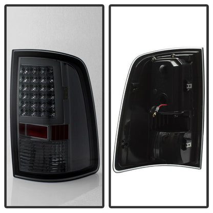 SPYDER xTune 09-18 Dodge Ram 1500 (Incandescent Only) LED Tail Lights - Smoke (ALT-ON-DR09-LBLED-SM) 5082220
