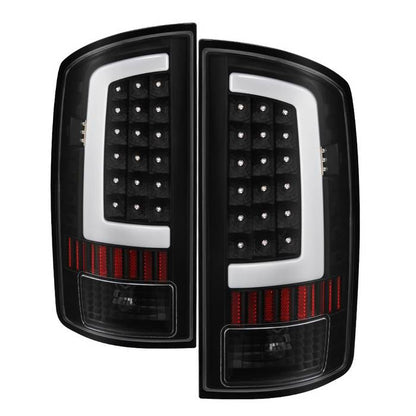 SPYDER xTune 02-06 Dodge Ram 1500 Light Bar LED Tail Light - Black (ALT-ON-DRAM02V3-LBLED-BK) 9040252