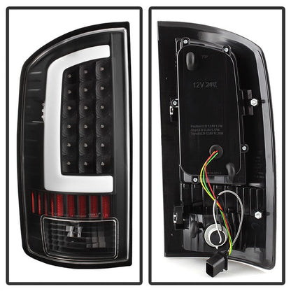 SPYDER xTune 02-06 Dodge Ram 1500 Light Bar LED Tail Light - Black (ALT-ON-DRAM02V3-LBLED-BK) 9040252