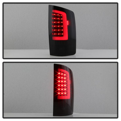SPYDER xTune 02-06 Dodge Ram 1500 Light Bar LED Tail Light - Black Smoke (ALT-ON-DRAM02V3-LBLED-BSM) 9040269