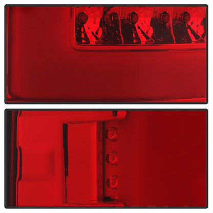 SPYDER xTune 02-06 Dodge Ram 1500 Light Bar LED Tail Light - Red Clear (ALT-ON-DRAM02V3-LBLED-RC) 9040276