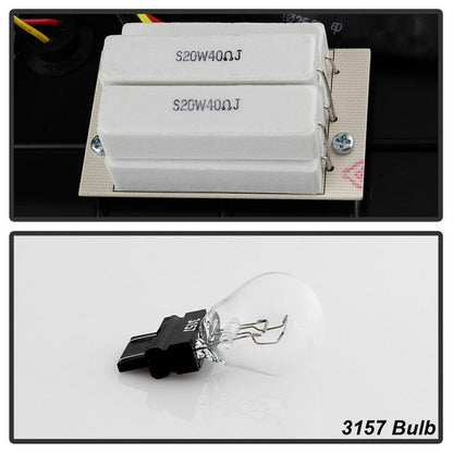 SPYDER xTune 02-06 Dodge Ram 1500 Light Bar LED Tail Light - Red Clear (ALT-ON-DRAM02V3-LBLED-RC) 9040276