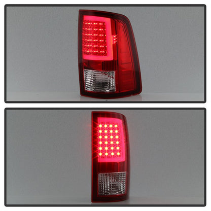 SPYDER xTune 13-18 Dodge Ram 1500 (LED Model Only) LED Tail Lights - Red Clear (ALT-ON-DRAM13V2-LBLED-RC) 9041037