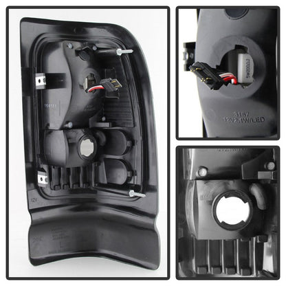 SPYDER Xtune Dodge Ram 1500 94-01 / Ram 2500/3500 94-02 LED Tail Lights Black Smoke ALT-ON-DRAM94-LED-BSM 5081155